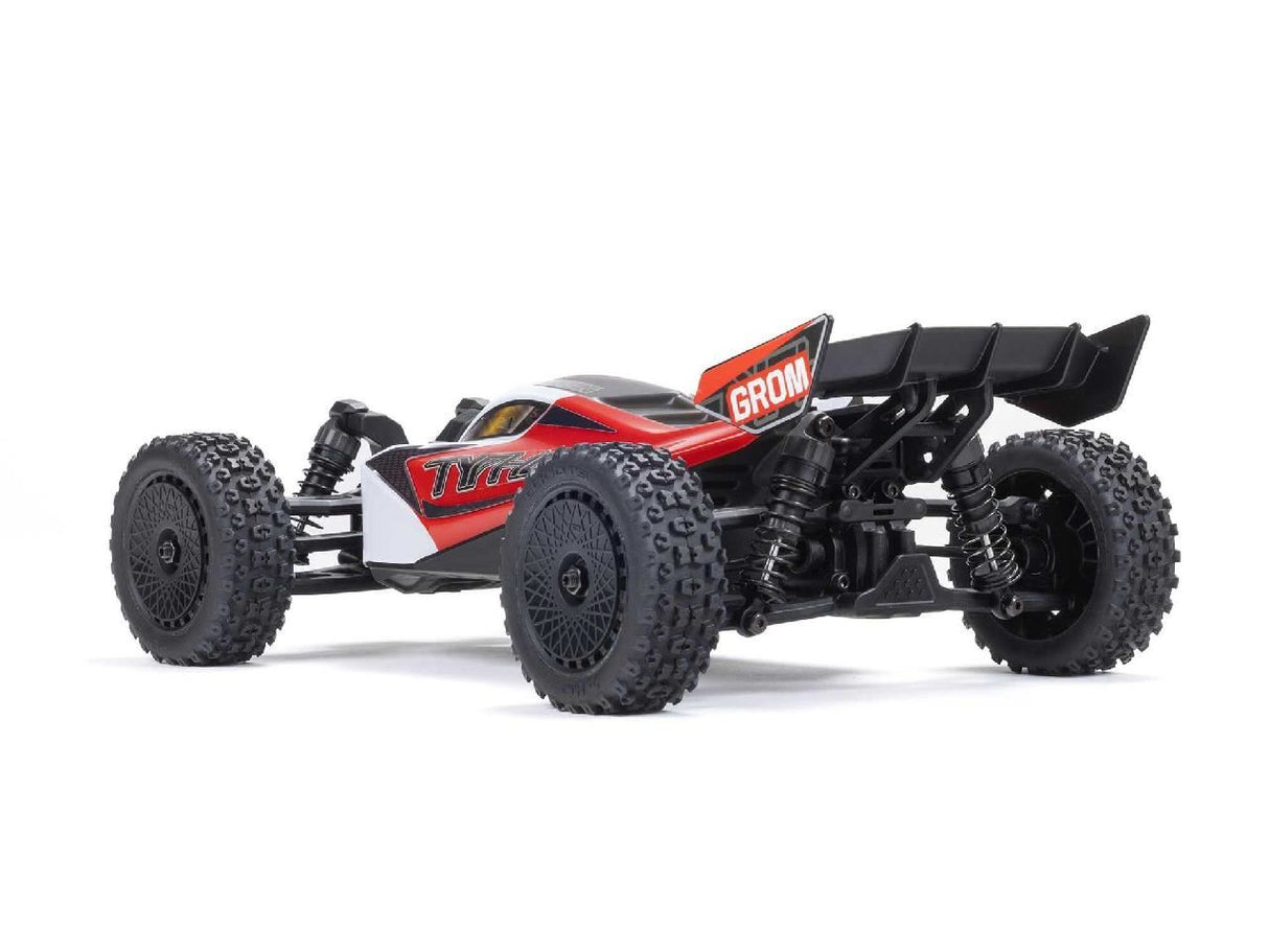 Arrma 1/18 Typhon GROM 4wd Smart RTR w/Lipo Batt/USB Chg Red/White