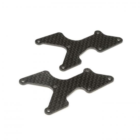 Losi Rear Arm Inserts - Carbon: 8X