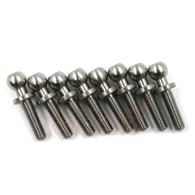 Yeah Racing High Precision 64 Titanium Ball Stud 4.8mm X 10mm 8Pcs