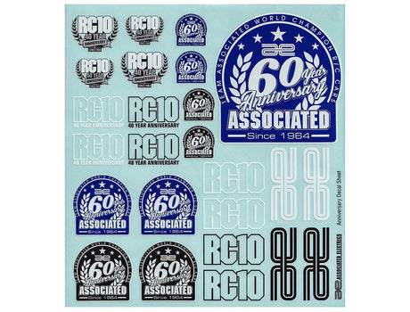 Team Associated Anniversary Decal Sheet