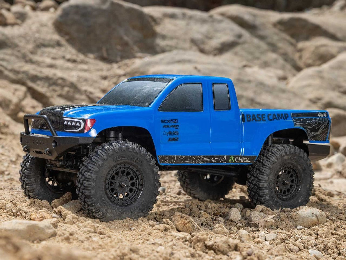 Axial 1/24 Scx24 Base Camp 4Wd Rock Crawler Rtr Blue