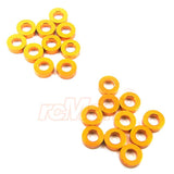 Yeah Racing Aluminum M3 Flat Washer 2mm 20pcs Orange