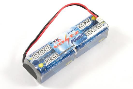 Voltz Tx 9.6V 2000Mah Nimh Flat Battery Pack Jr/Spectrum