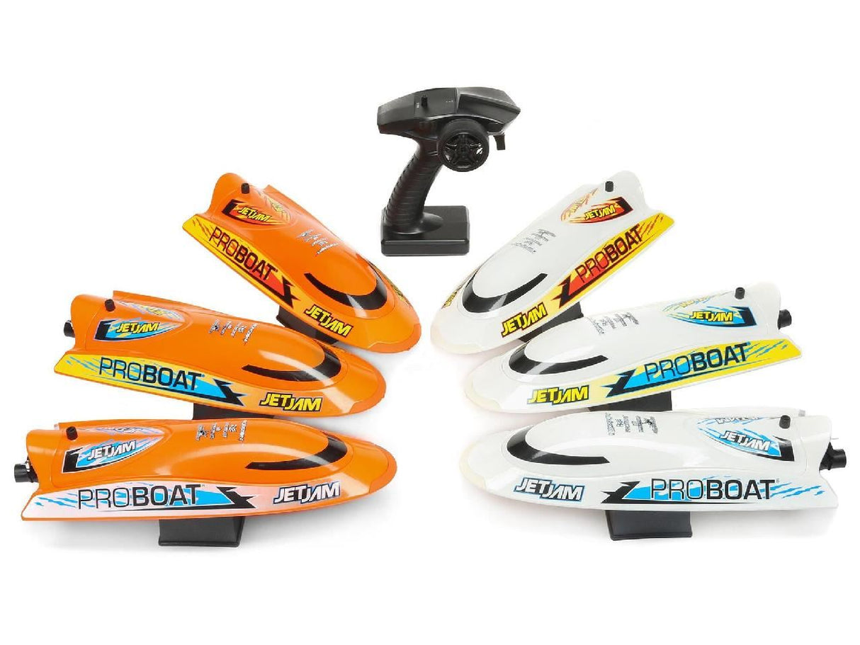 ProBoat Jet Jam V2 12in Self-Righting Pool Racer Brushed RTR, Orange