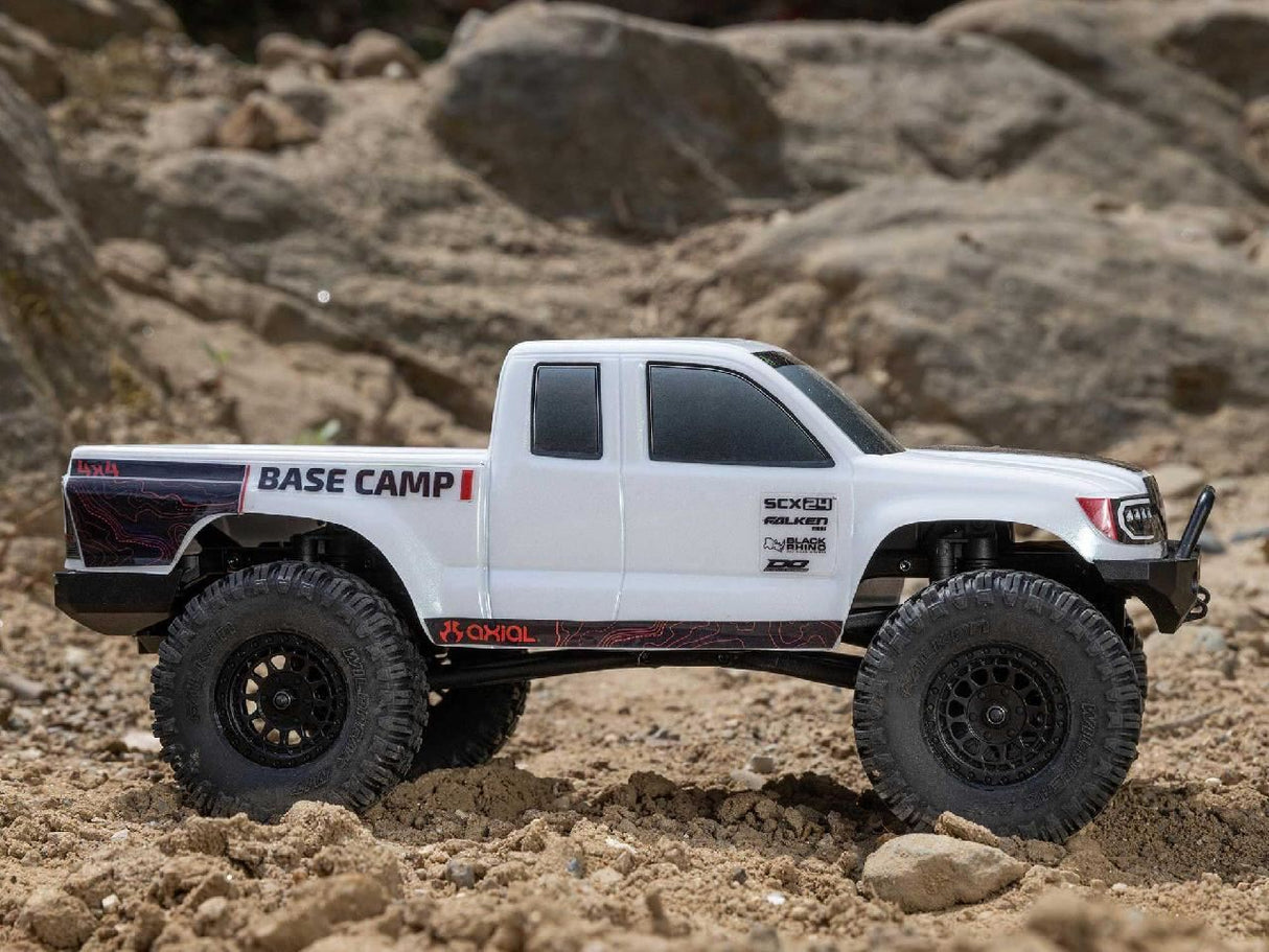 Axial 1/24 Scx24 Base Camp 4Wd Rock Crawler Rtr White