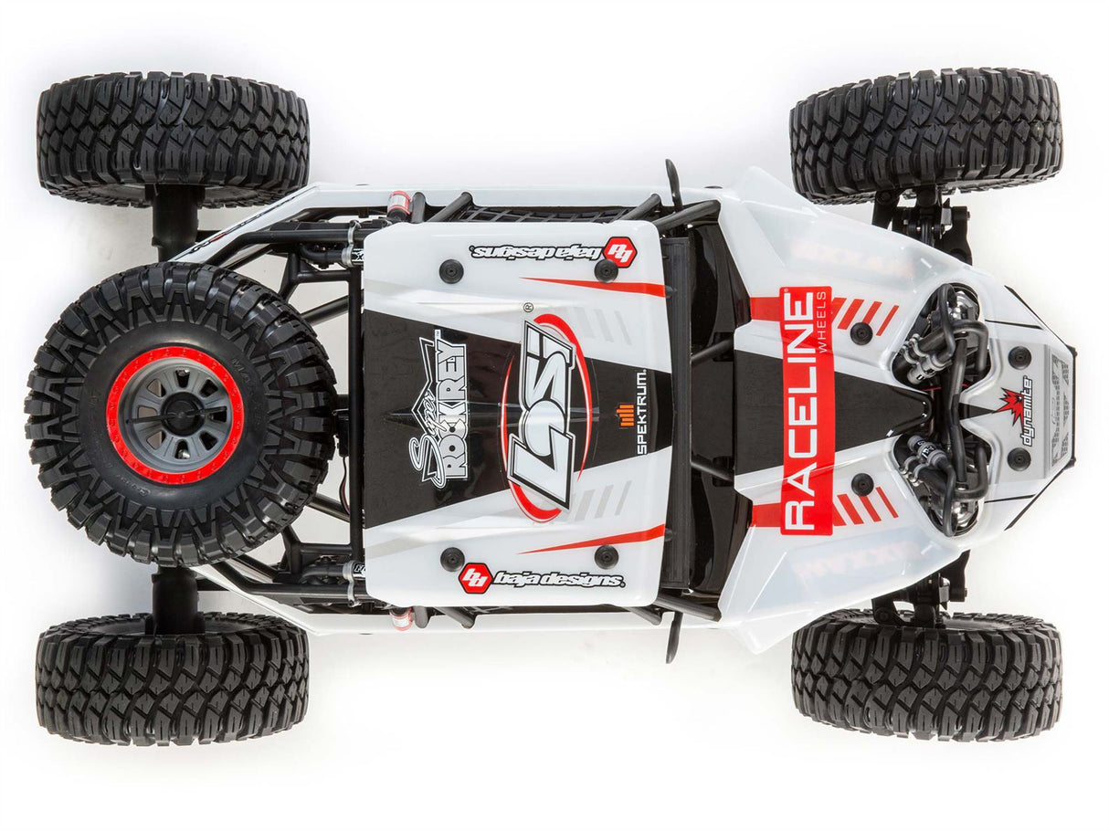 Losi Super Rock Rey: 1/6 4WD Elec Rock Racer, RTR White