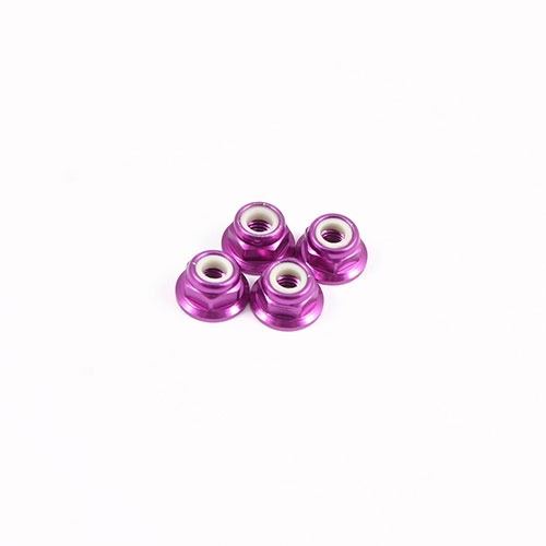 Fastrax M4 Purple Flanged Locknuts