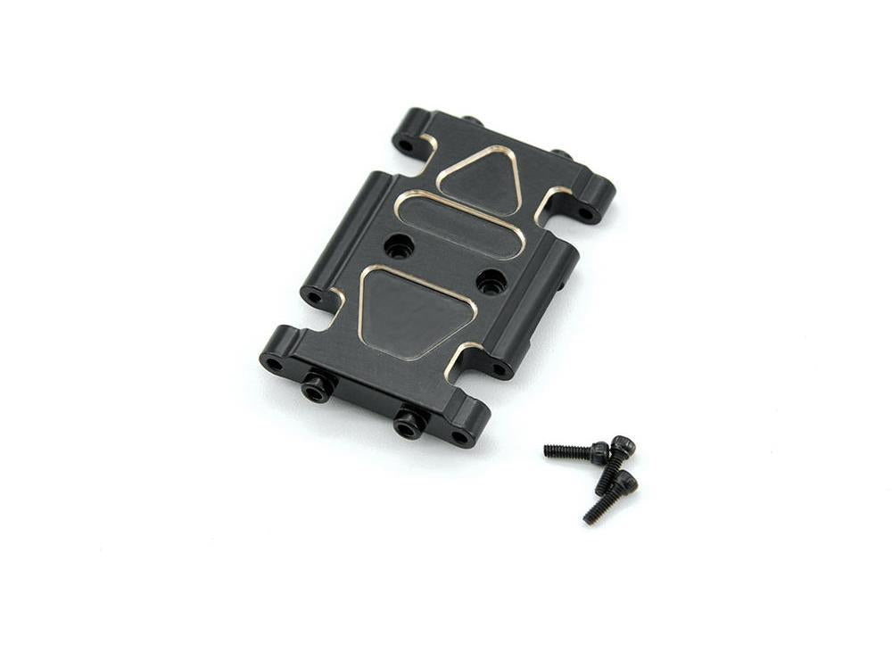 RC Overhaul Centre Skid Plate Black Brass AX24