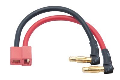 Schumacher Lipo H/C Adaptor Wire-4mm Male Plug-US