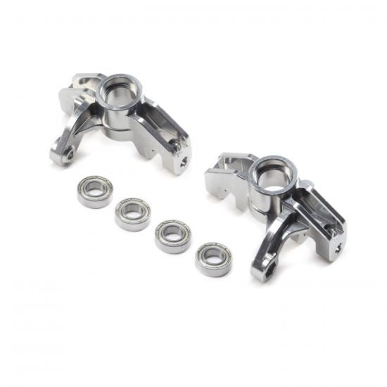 Losi Front Spindle Set - Aluminum (L/R): Super Rock Rey