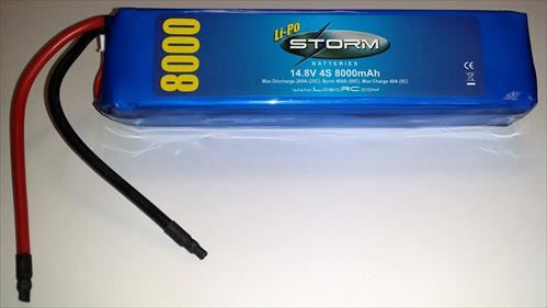 STORM Li-Po 4S 14.8V 25C 8000mAh (ST-4S25C8000)