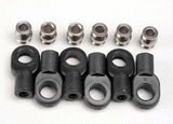 TRAXXAS Rod ends, short (6)/ hollow balls (6)