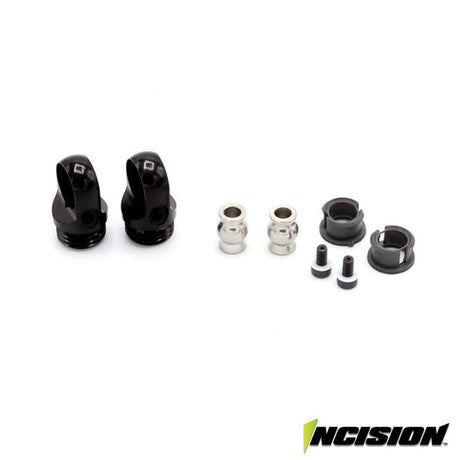 Vanquish S8E Machined Aluminum Shock Cap Black