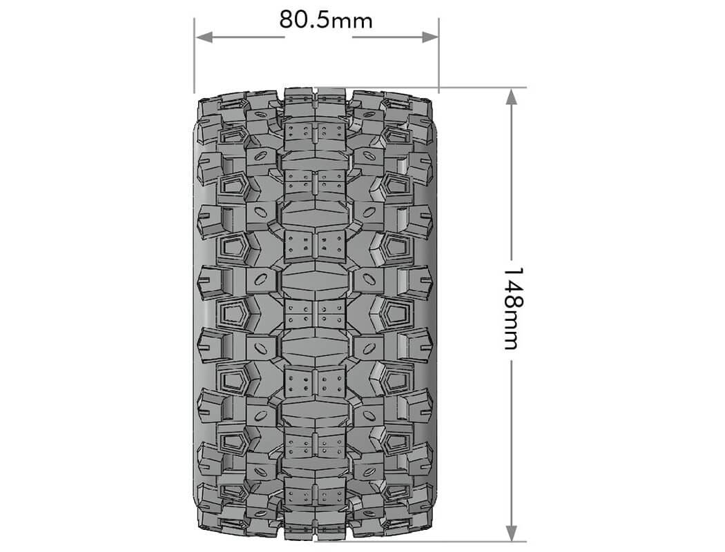 LOUISE RC MFT MT-UPHILL 1/8 0  & 1/2  OFFSET HEX 17MM