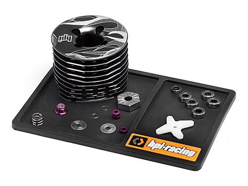 HPI Small Rubber Hpi Racing Screw Tray (Black)