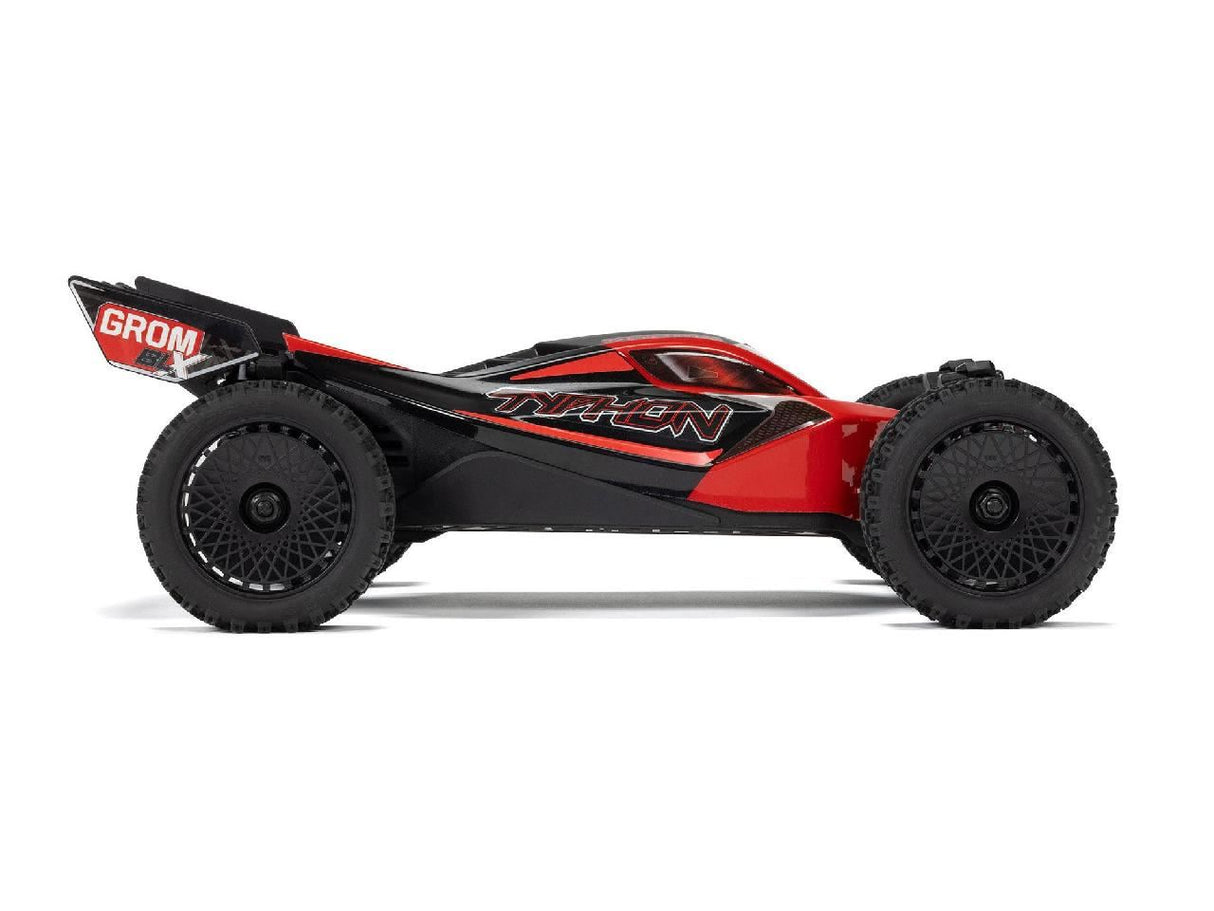 Arrma 1/18 Typhon Grom 223S Blx 4X4 With Batt/Charger Red