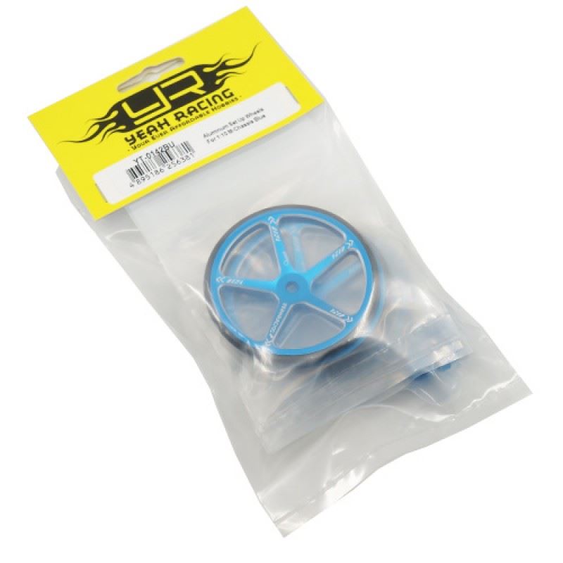 Yeah Racing Aluminum Set Up Wheels For 1:10 M Chassis Blue