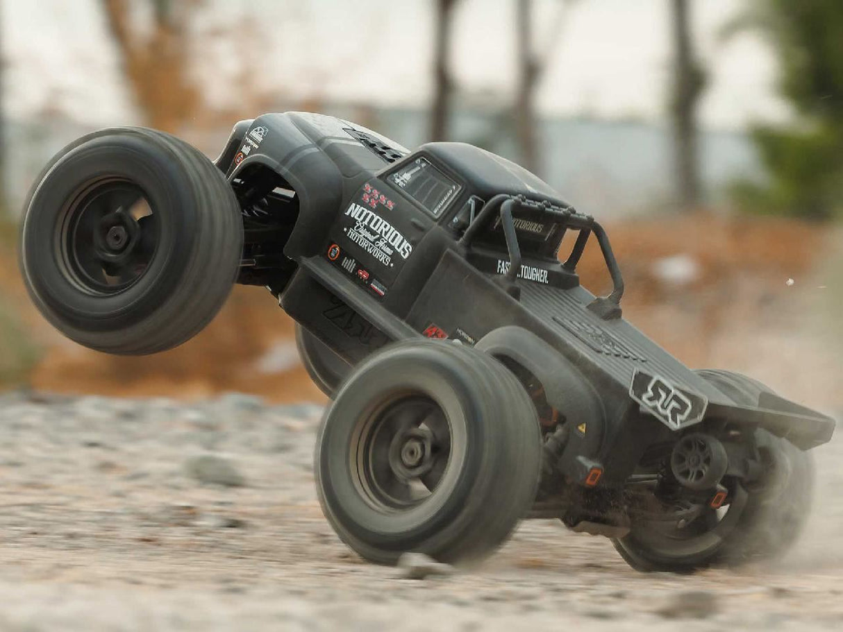 Arrma 1/8 Notorious 6S V6 4X4 Blx Stunt Truck Rtr Black