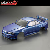 Killerbody Nissan Skyline R34 195mm Finished Body-Blue