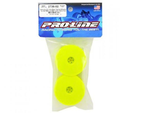 Proline Velocity 2.2 Hex Rear Yellow Wheels 22/Rb5/B4.1 Hex