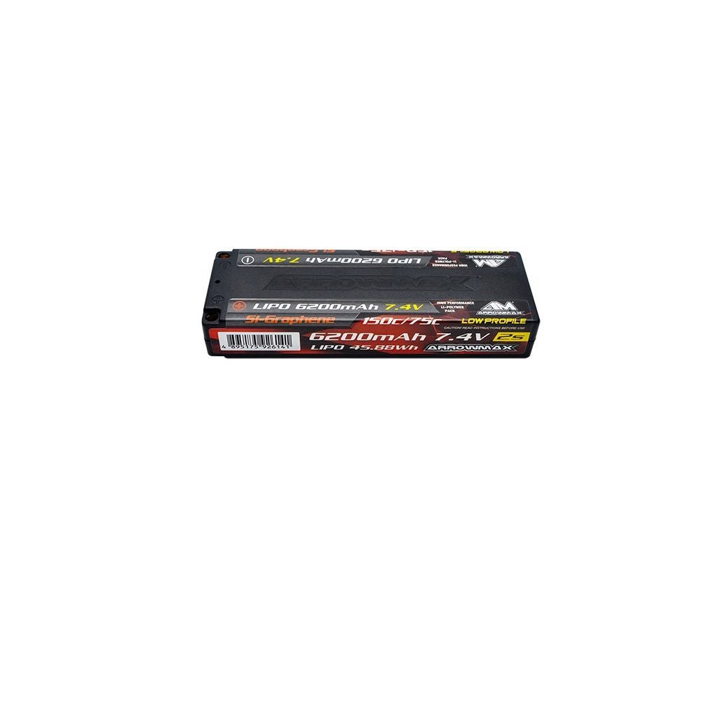 Arrowmax Lipo 6200Mah 2S Tc Lp 7.4V-75/150C