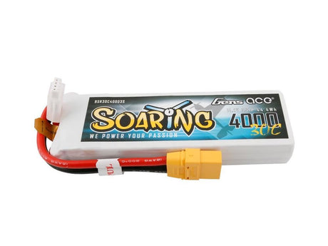 Gens Ace Li-Po 3S 11.1V 4000mAh 30C Soaring with XT90