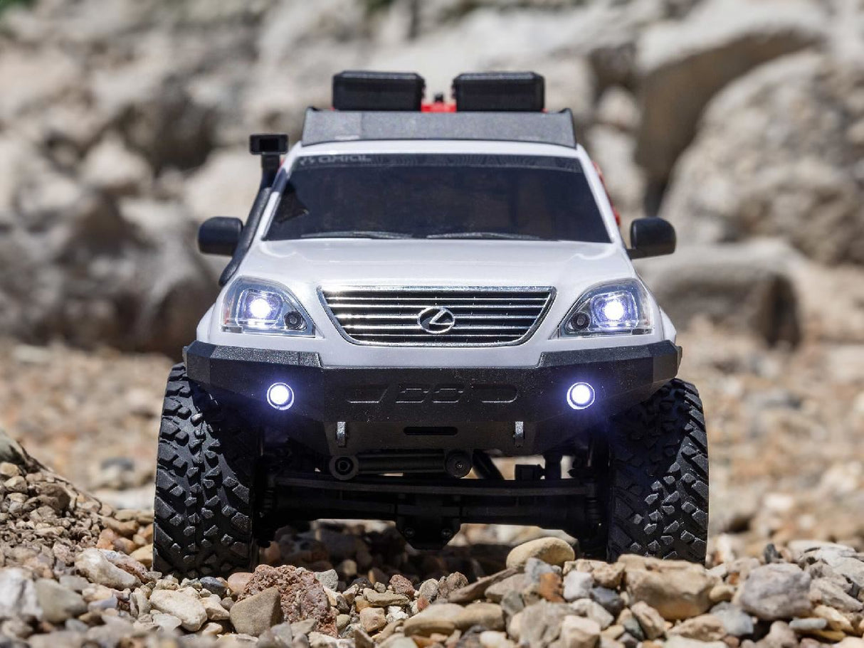 Axial 1/24 Scx24 Lexus Gx 470 4X4 Rock Crawler Rtr, White