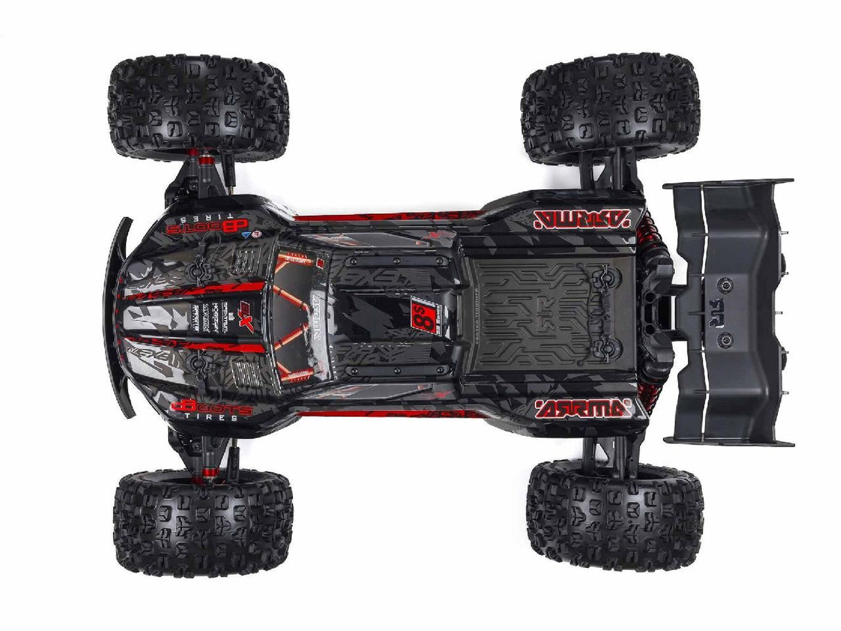 Arrma 1/5 Kraton 4X4 8S Blx Exb Brushless Monster Truck Rtr, Black