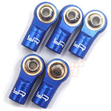 Yeah Racing Aluminum Reversed Thread M3 Rod Ends 5Pcs Dark Blue