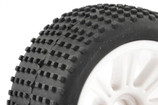 FTX COMET TRUGGY FRONT MOUNTED TYRE & WHEEL WHITE