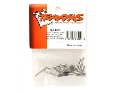 TRAXXAS U-joints, driveshaft (carrier (4)/ 4.5mm cross pin (4)/ 3mm