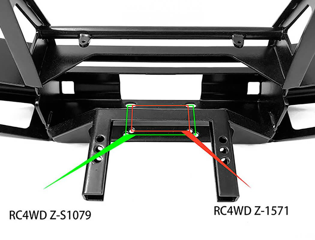 Rc4Wd Metal Front Winch Bumper For Traxxas Trx-4 Land Rover Defender D110