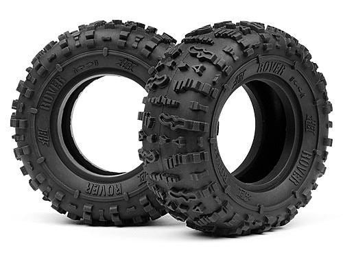 Hpi Rover 1.9 Tire (Red/Rock Crawler/2Pcs)