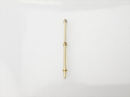 Ractive 2 Hole Stanchion, Brass 35mm (Pk10)