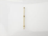 Ractive 2 Hole Stanchion, Brass 35mm (Pk10)