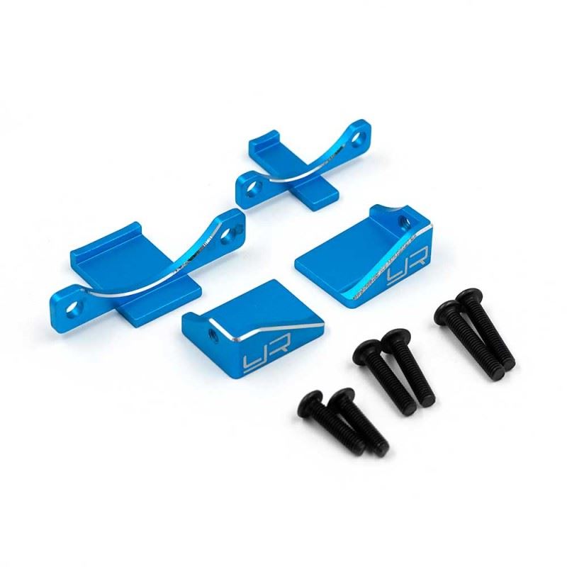 Yeah Racing Aluminum 30mm & 40mm Fan Mount Blue