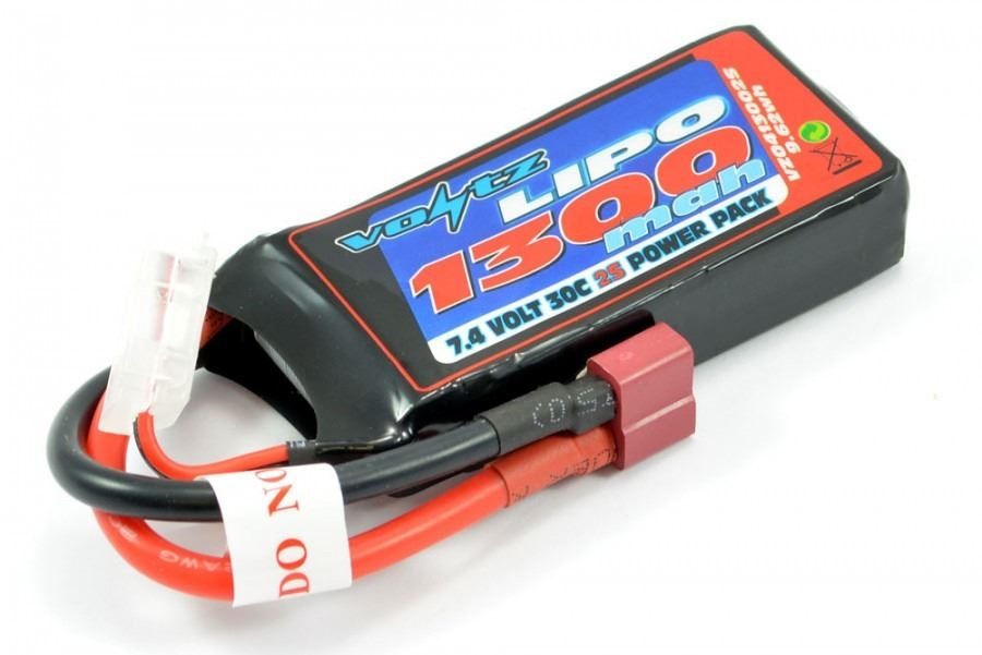 Voltz 1300Mah 7.4V 30C Lipo Battery W/Xt30