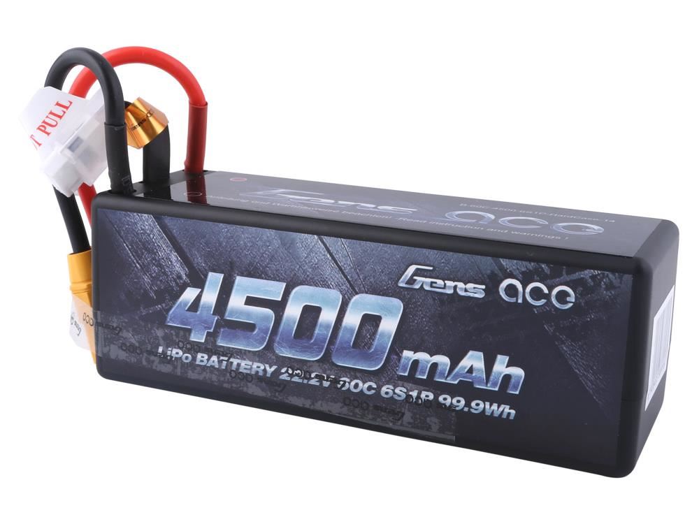 Gens Ace Li-Po Car Hard Case 6S 22.2V 4500Mah 60C With Xt90