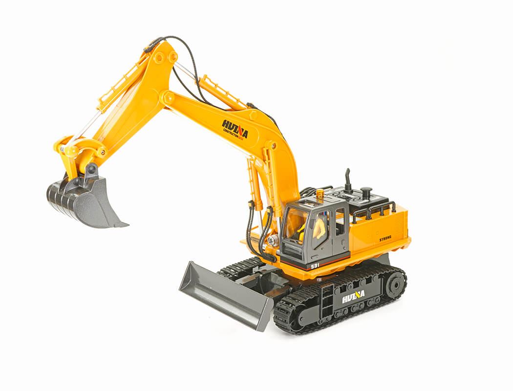 HUINA 1/16 SCALE RC EXCAVATOR 2.4G 11CH w/DIE CAST BUCKET