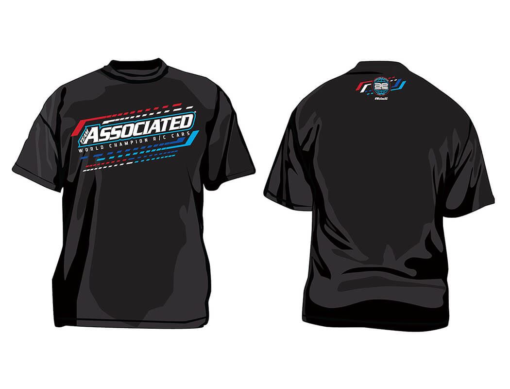 TEAM ASSOCIATED WC23 T-SHIRT BLACK (L)