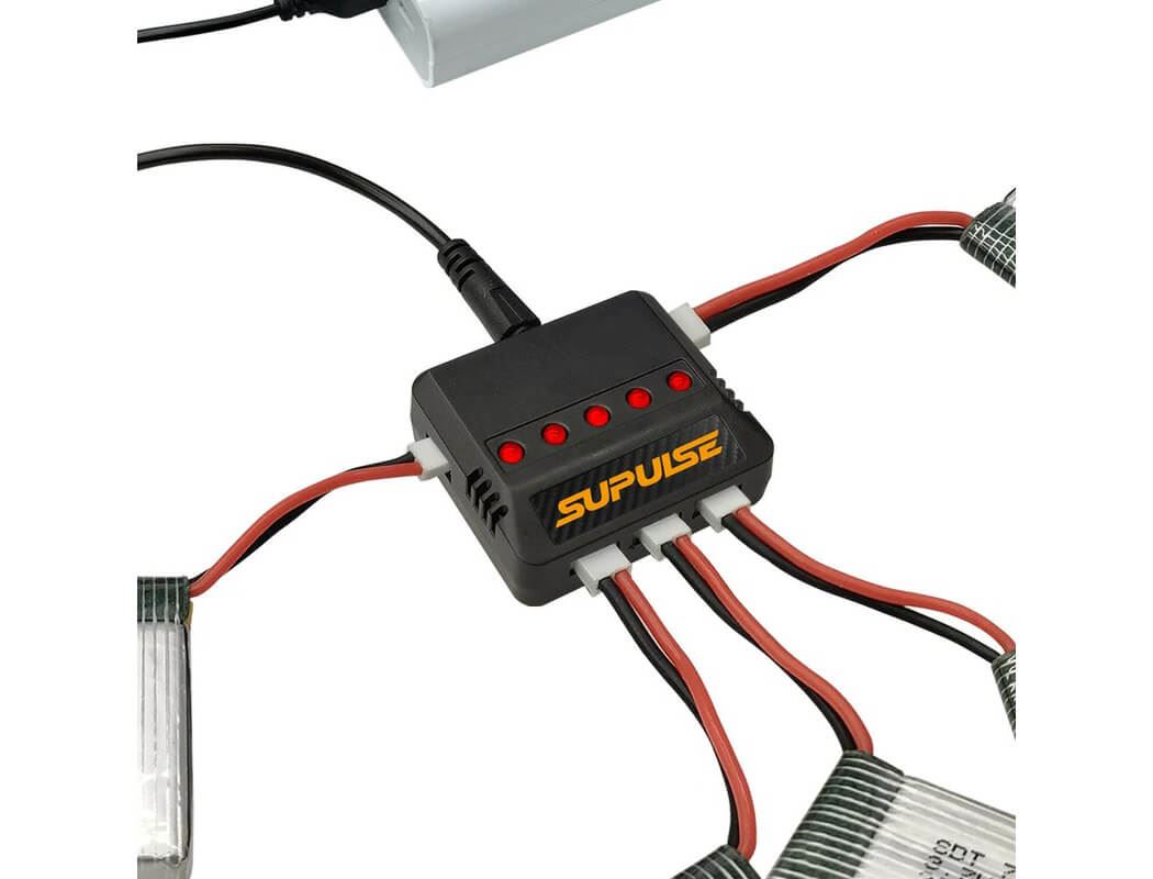 Volantex Supulse 5-in-1 Usb 1S 3.7V Micro 5-Port Lipo Charger