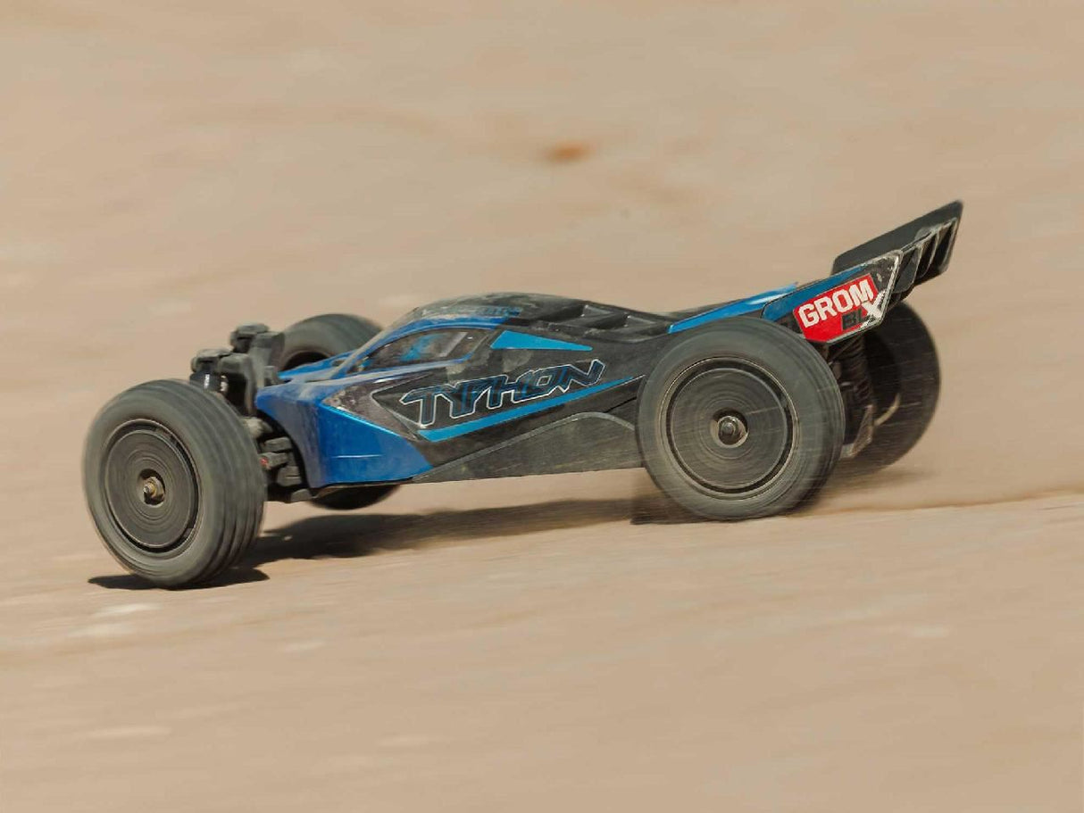 Arrma 1/18 Typhon Grom 223S Blx 4X4 With Batt/Charger Blue