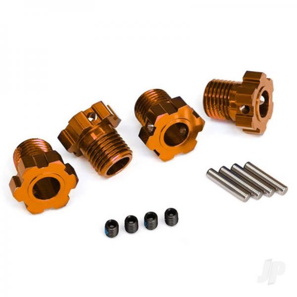 Traxxas E-Revo 2.0/ Maxx Splined Wheel Hubs 17mm (Orange Anodized)