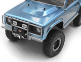 Rc4Wd Oxer Steel Front Winch Bumper W/ Ipf Lights For Vanquish Vs4-10 Origin Body (Silver)