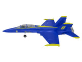 Xfly Twin 40mm F-18 Edf 705mm Jet Without Tx/Rx/Batt - Blue