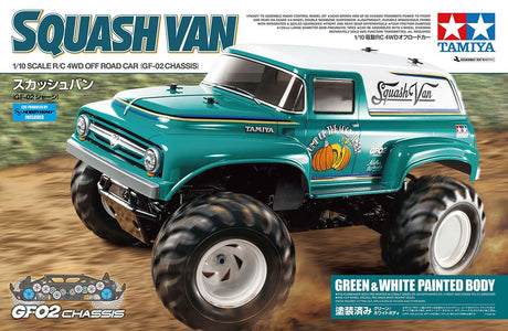 Tamiya Squash Van (Green & White Painted Body)