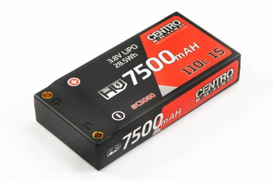 CENTRO HV 1S 7500MAH 3.8V 110C HARDCASE LIPO BATTERY