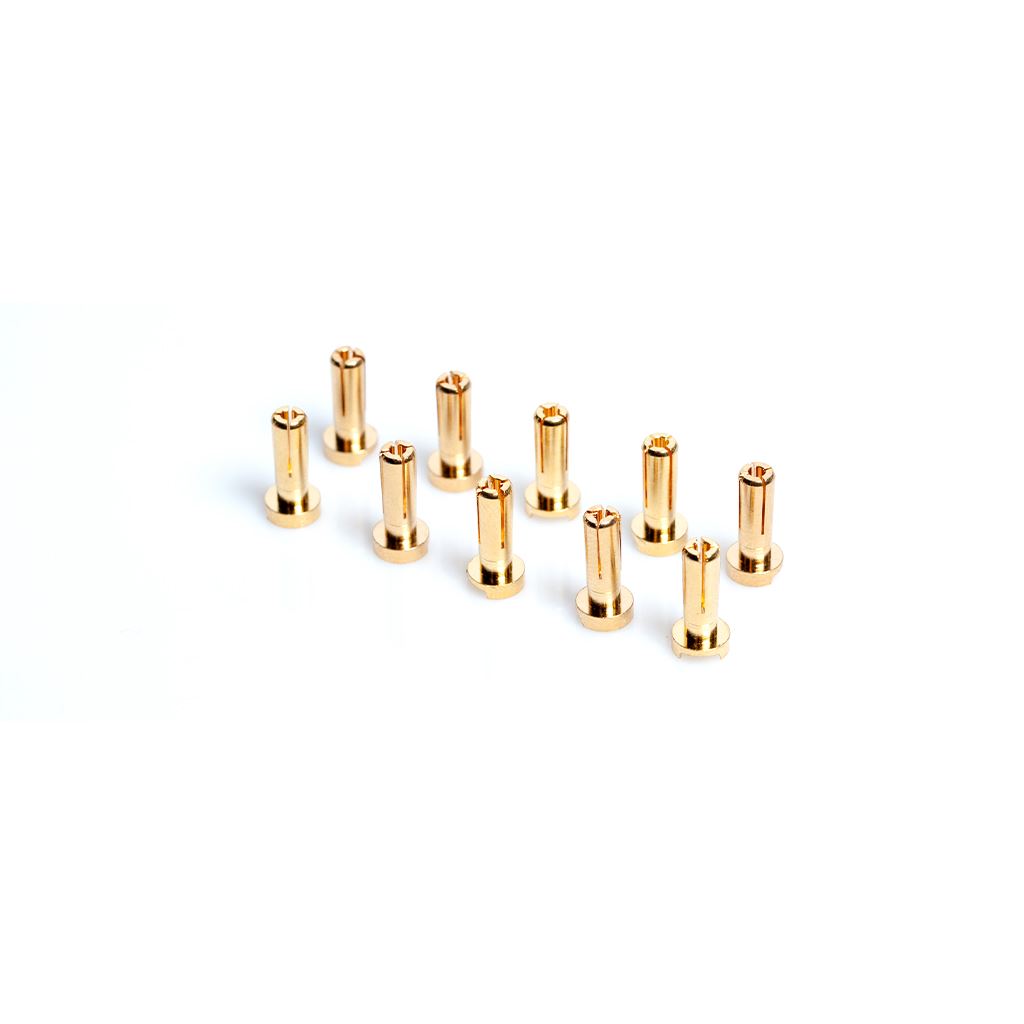 LRP 4mm Gold Connectors - Works Team - 10pk (14mm)
