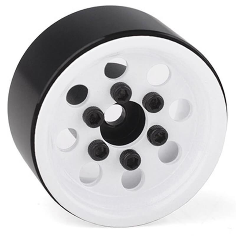 RC4WD STAMPED STEEL 1.0  PRO8 BEADLOCK WHEELS (WHITE)