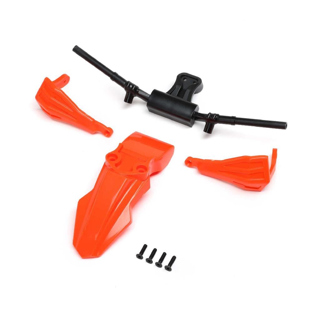 Losi Fender, Handguards & Handle Bars, Orange: Pm-Sm